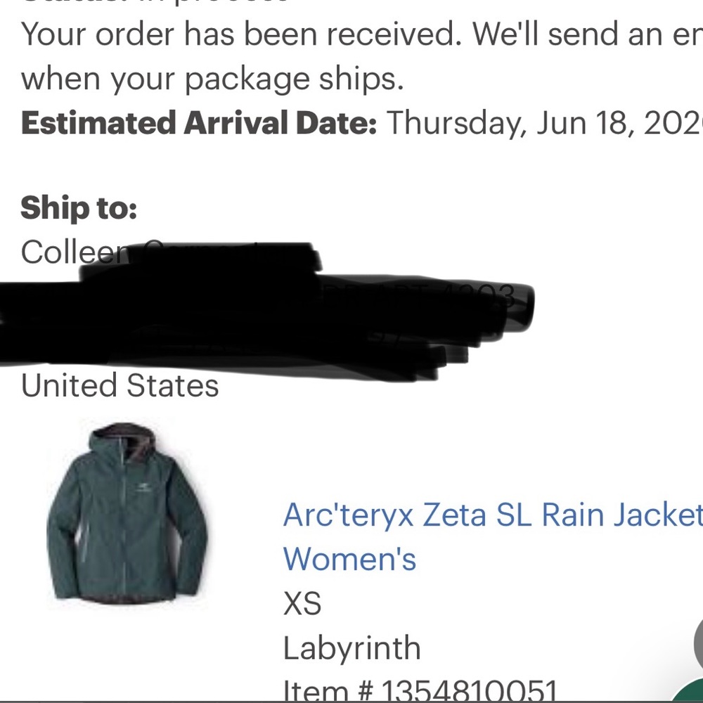 Arc’teryx Zeta SL Women’s Rain Jacket - Picture 4 of 4